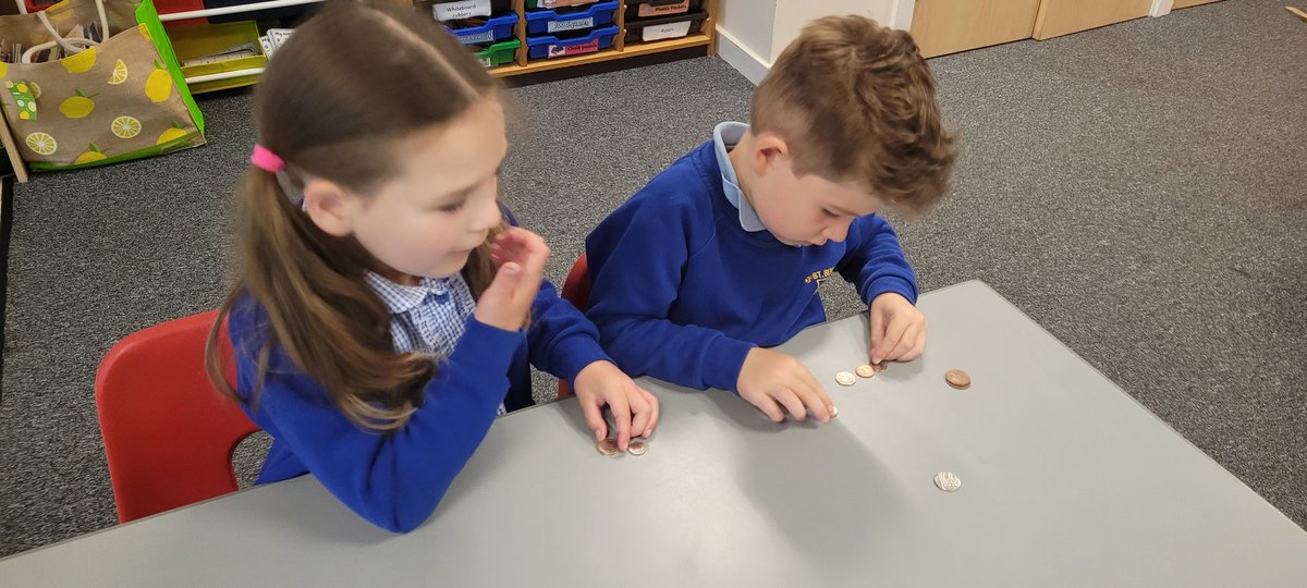 St_Benets's tweet photo. This morning, Mrs Maven's class have been learning to recognise coins 💰💰💰 #moneymoneymoney #yr1maths https://t.co/udV93IT6kt