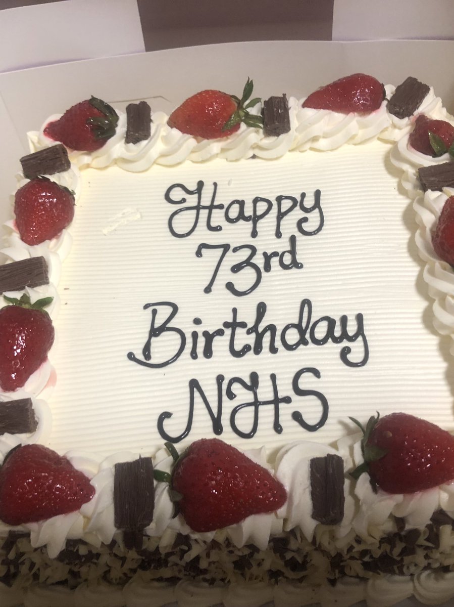 Happy Birthday NHS thanks to our amazing  doctors who gave donations to buy this amazing cake for this afternoons BIG TEA