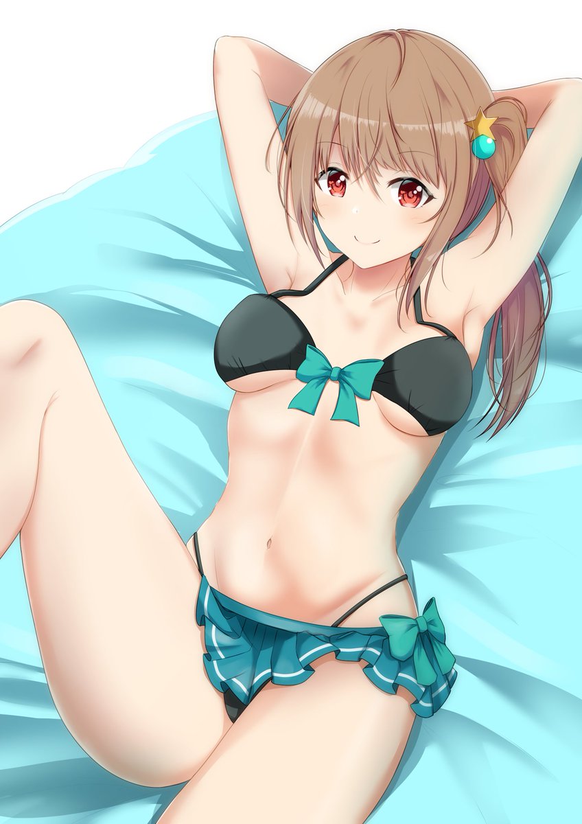 「夏本番だなぁ☀️🏖️ 
#ビキニの日 」|かめ💫絵を描く人のイラスト