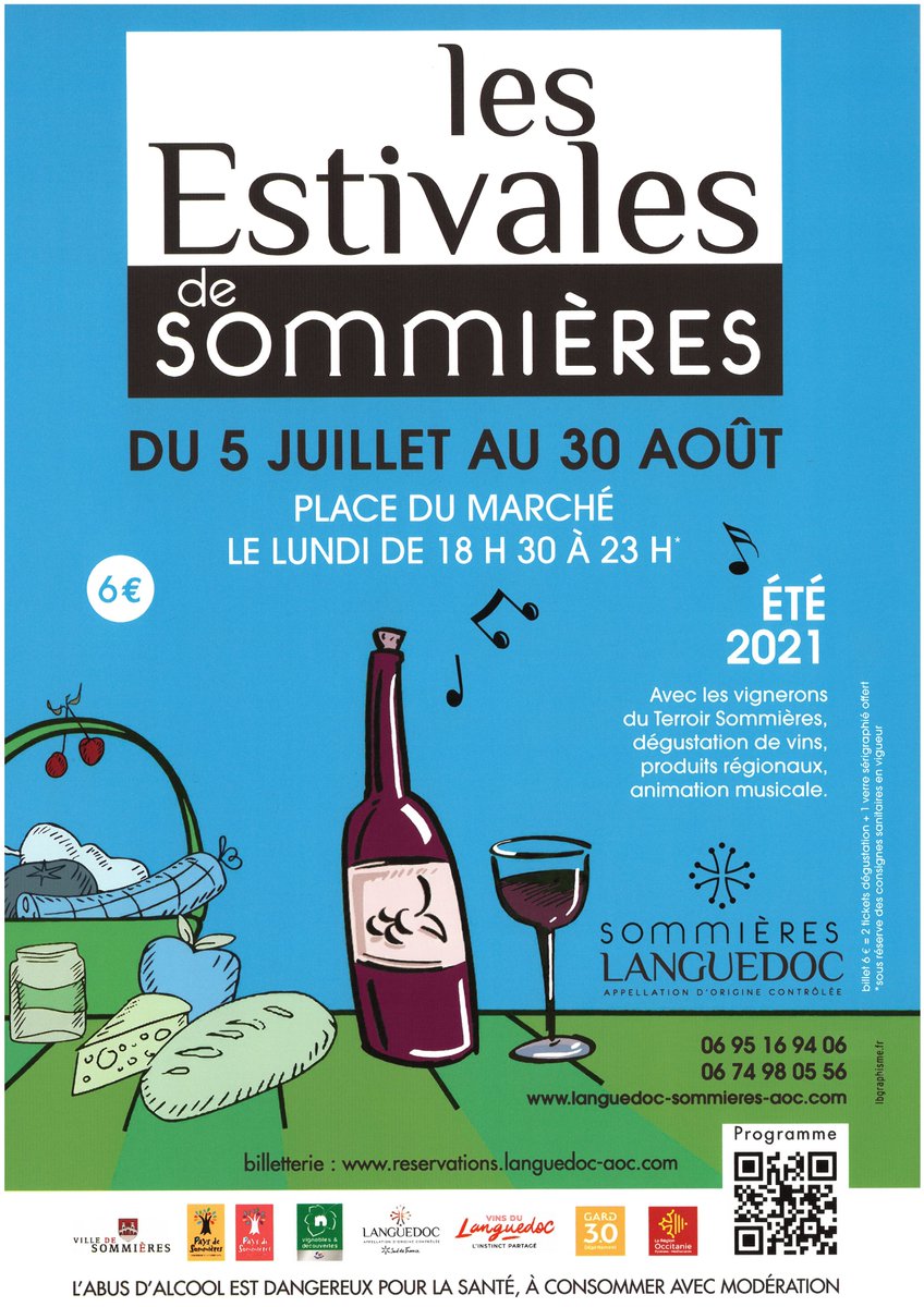 📌Rendez-vous ce soir pour les premières Estivales de Sommières 2021 !
>> Tous les autres rendez-vous Terroir sur bit.ly/3jRmUtQ #estivales #terroirsommieres #vignerons