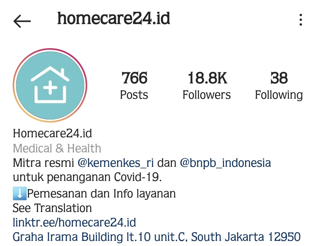 Buat kalian yang lagi isolasi mandiri, homecare ini bisa ngirim dokter ke rumah. Bisa meminjamkan beberapa alat kesehatan juga.