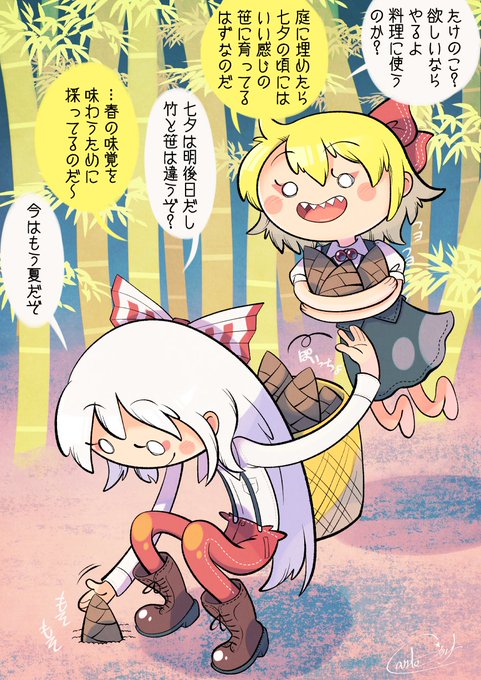 そーなのかー😅
#ルーミア
#藤原妹紅 