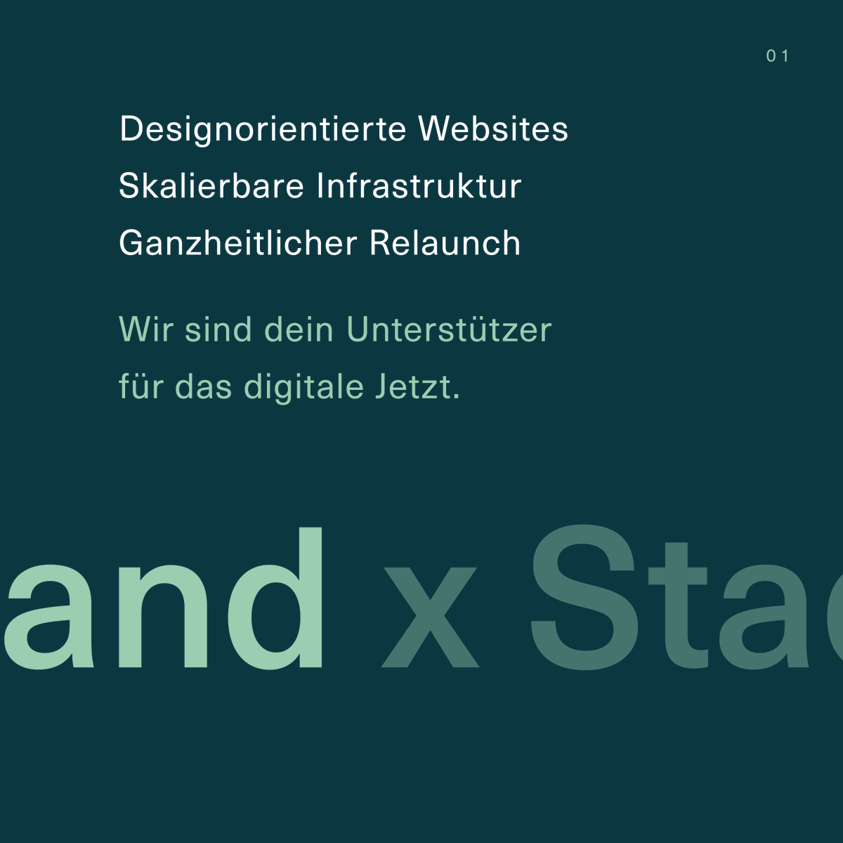 Deine Marke steht bei uns im Vordergrund! 

Wir bieten dir ein Rundum Packet an: 
#branddesign
#brandstrategy
#brandinnovation
#brandvisibility

Starte dein Projekt jetzt mit #stadtteilliebe. 🚀