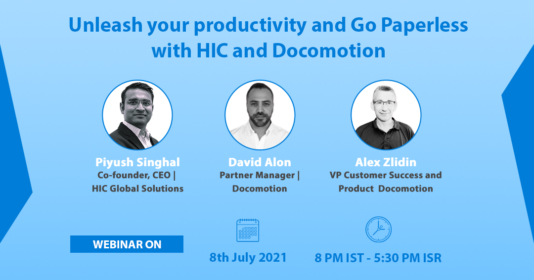 Join us for a #webinar on ‘Unleash your #productivity and Go Paperless with HIC and 
<a href="/docomotion/">Docomotion</a>
 .’

Register for free: bit.ly/35NWXDi

Listen to the top industry leaders sharing key insights on How you can Automatically #Generate #Documents on 
<a href="/salesforce/">Salesforce</a>
 Easier.
