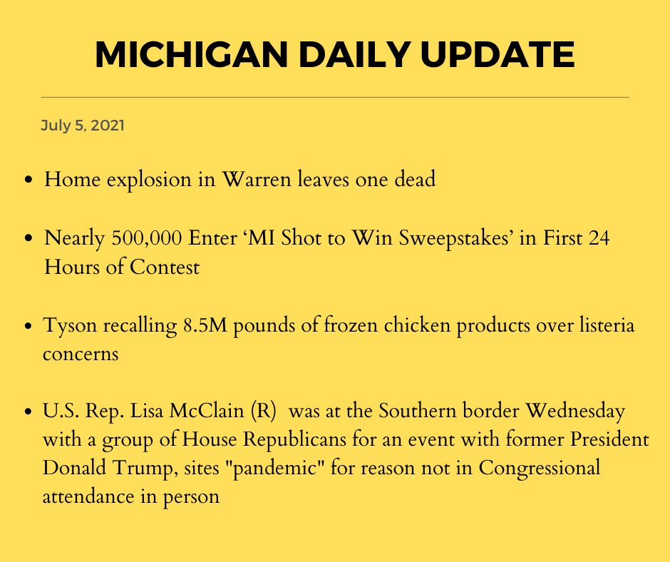 UpdateMichigan's tweet image. #michigan #news