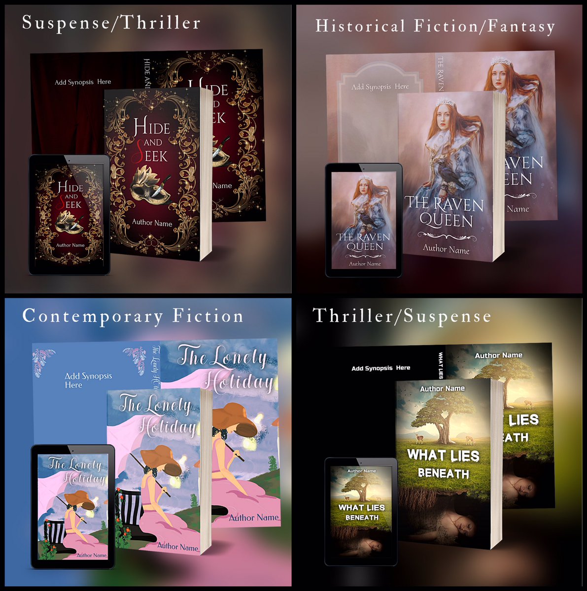 Black Cat Graphic now offers book cover design! tweet media