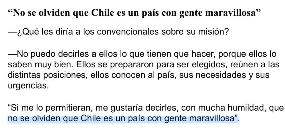 MaldonadoCurti's tweet photo. Muy buenos días a tod@s! 
Y para partir este lunes y semana, tener presente las palabras de Carmen Gloria Valladares hoy en El Mercurio: "no olviden que Chile es un país con gente maravillosa" 🇨🇱
A seguir avanzando, en cada tarea, personal y colectiva, con optimismo y convicción. https://t.co/UVhLD2El5u