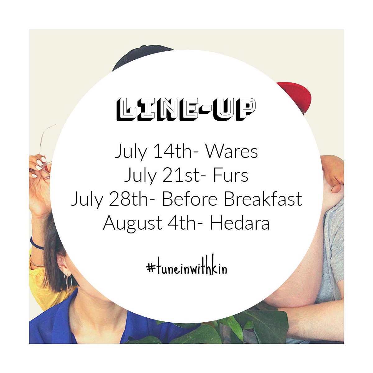 📣NEW ARTISTS ANNOUNCED📣 
Next up on ‘Tune In With KIN’ we’ll be hanging out with @waresmusic , <a href="/musicbyfurs/">Furs</a>, <a href="/Beforebreakfas1/">Before Breakfast 🏳️‍⚧️🏳️‍🌈❤️</a> and <a href="/hedaramusic/">hedara</a>!!! What a line-up! See you on InstaLive 🙌 #tuneinwithkin