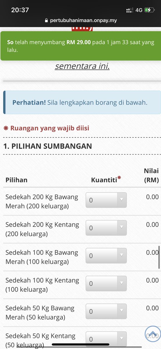 hiimamera's tweet photo. Bagus betul ya macam ni. Senang kita pilih nak derma apa. Serendah RM1.90 pun ada. May Allah ease. https://t.co/daCPH1JYxR