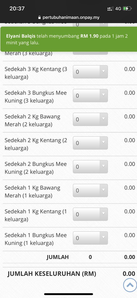 hiimamera's tweet photo. Bagus betul ya macam ni. Senang kita pilih nak derma apa. Serendah RM1.90 pun ada. May Allah ease. https://t.co/daCPH1JYxR