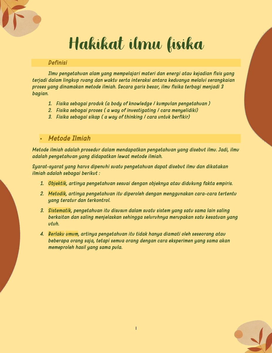 eouniaaz's tweet image. 🧪 catatan fisika kelas 10 🧪
- bab 1 : hakikat ilmu fisika
- sumber : zenius, youtube, website + ebook 
always feel free to correct meee&amp;lt;3
_____________________________
&amp;gt; Definisi
&amp;gt; Metode ilmiah
&amp;gt; a body of knowledge
&amp;gt; a way of investigating I