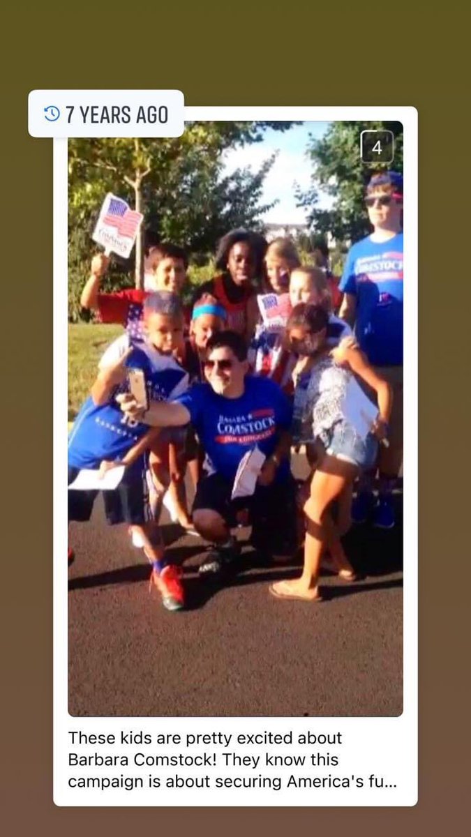 PeterAFinocchio's tweet photo. Wow canโt believe this was 7 years ago! #KidsForComstock @BarbaraComstock #TeamComstock #VA10 https://t.co/azG7eIC9BG