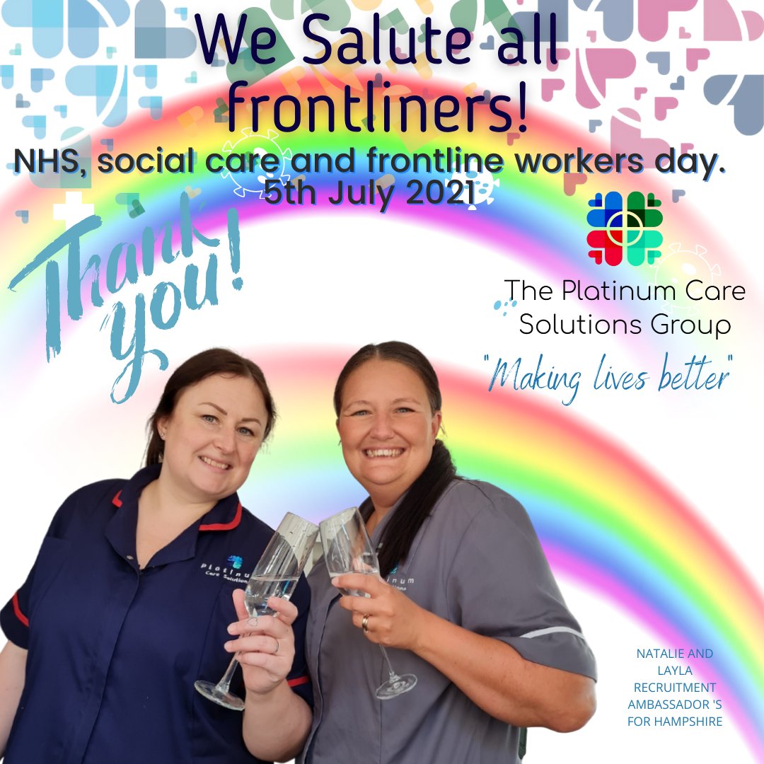 #nhsday #socialcare #frontlinecarers #recruitmentambassador #platinumcaresolutionsgroup