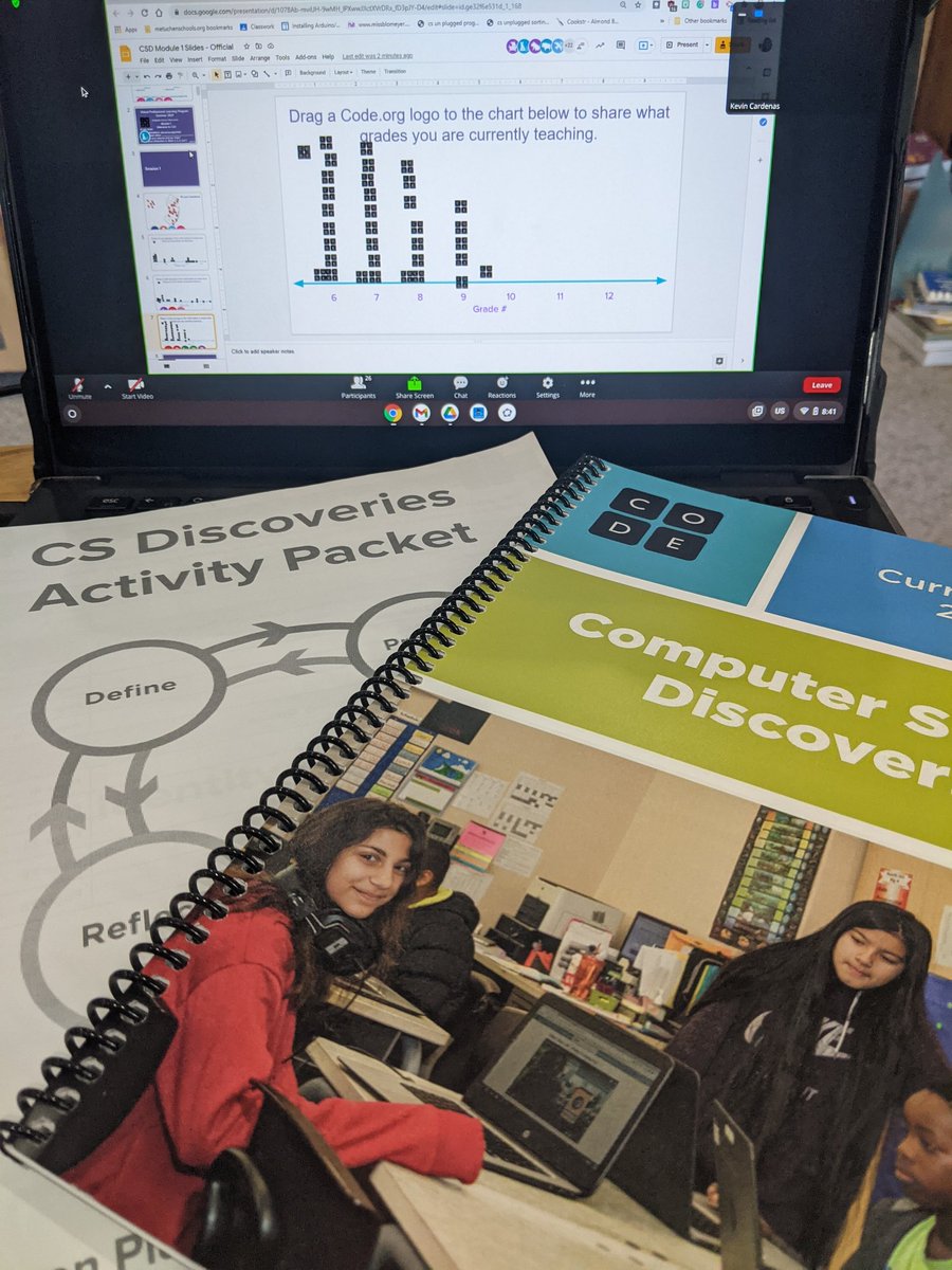 Excited for this weeklong (+4 days throughout the year) Computer Science Discoveries PD from @codeorg ! #stem #computerscience @TeachCode @Ville_Sup @melissalstager @VilleEduTech @VDVCodeTeacher
