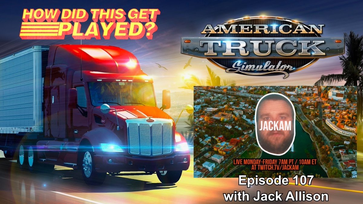 Today on @getplayedpod, @JackAMtheShow joins @nickwiger & @heathercampbell to discuss American Truck Simulator. They talk about getting into the groove with streaming, the meditative quality of the game, the love put into it by the developers and more! h.earwolf.com/hdtgp