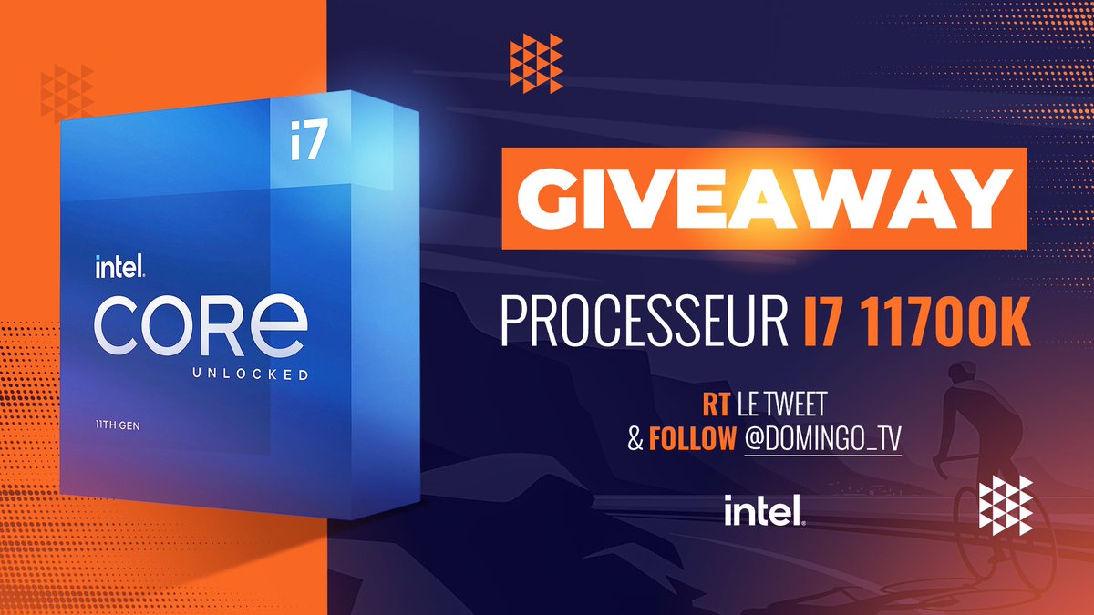 DomingoTV (@domingotv) on Twitter photo On profite de cette prestation incroyable à vélo pour vous faire gagner un processeur I7 11700K grâce à <a href="/IntelFrance/">Intel France</a> ! RT ce tweet, follow @Domingo_TV pour participer et le tirage sera fait samedi ! On profite de cette prestation incroyable à vélo pour vous faire gagner un processeur I7 11700K grâce à <a href="/IntelFrance/">Intel France</a> ! RT ce tweet, follow @Domingo_TV pour participer et le tirage sera fait samedi !