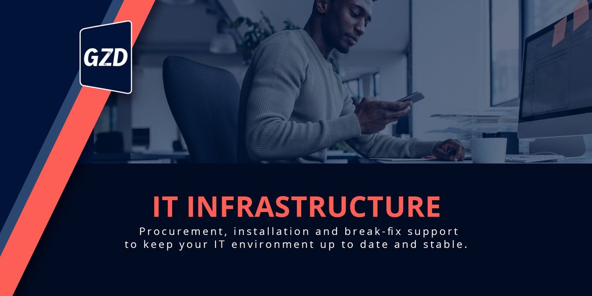 GlobalZData's tweet photo. All businesses have their own unique IT requirements. 

To have a stable IT infrastructure requires the most reliable products and services, which our team of experts can tailor to suit your needs and help you to manage.

Get in touch: info@gzd.co.za

#ITinfrastructure #ITsupport https://t.co/9y7u8S3zGr