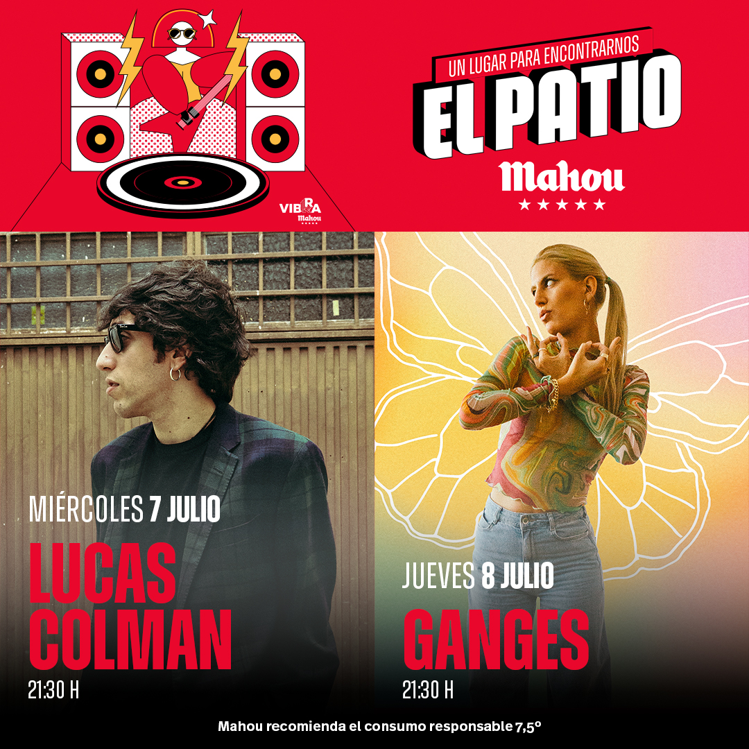 plazamahou's tweet image. Es verdad que a nosotros nos convencen fácilmente para apuntarnos a cualquier plan, pero es que es imposible rechazar un PLANAZO como estos conciertos de #LucasColman y @gangesmusic en #ElPatioMahou 🎤

¡Hala, ya tienes planes para esta semana! 🙌

👉mahou.es/elpatio/