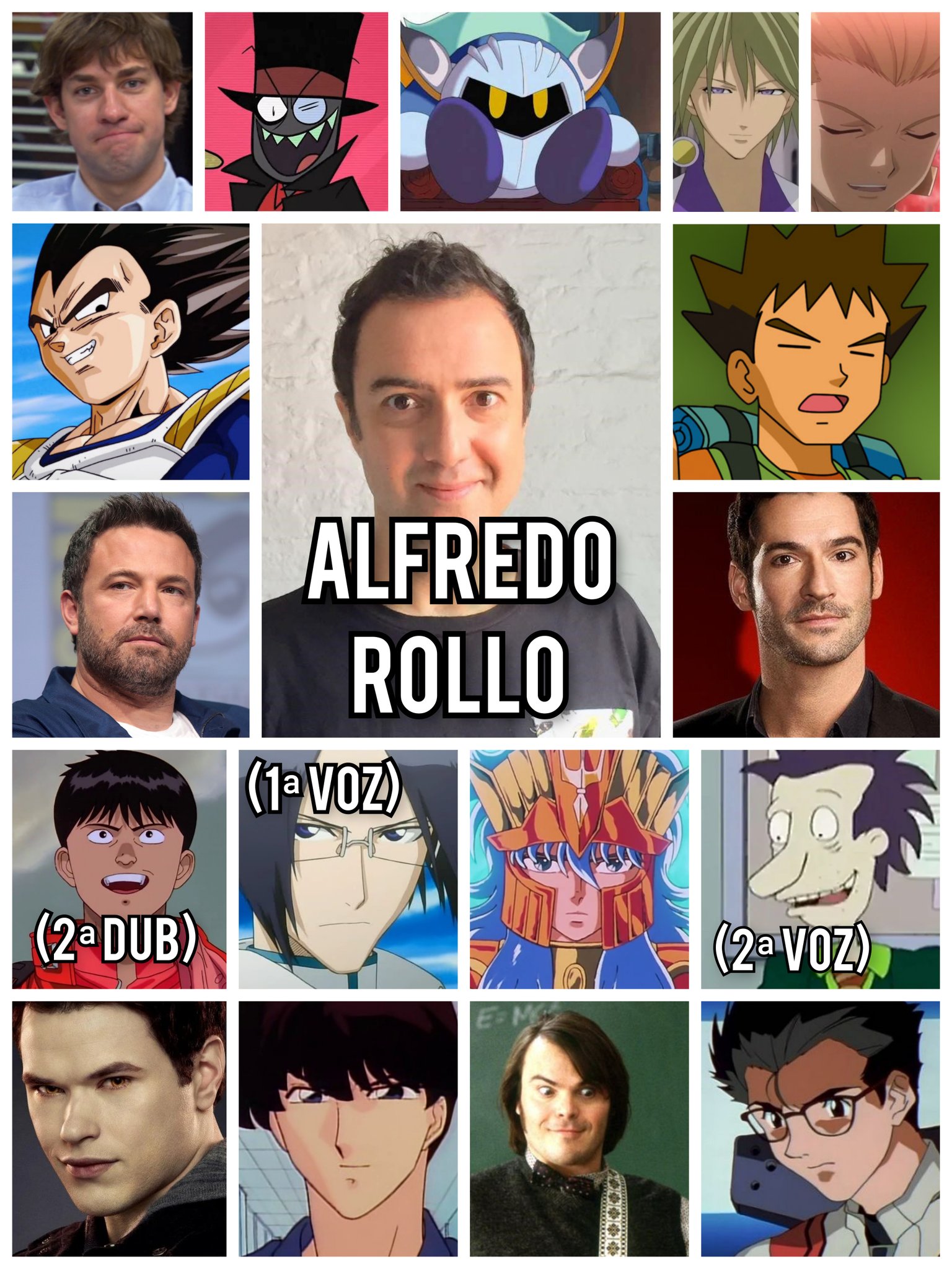 Personagens Com os Mesmos Dubladores! on X: Dono de uma voz super