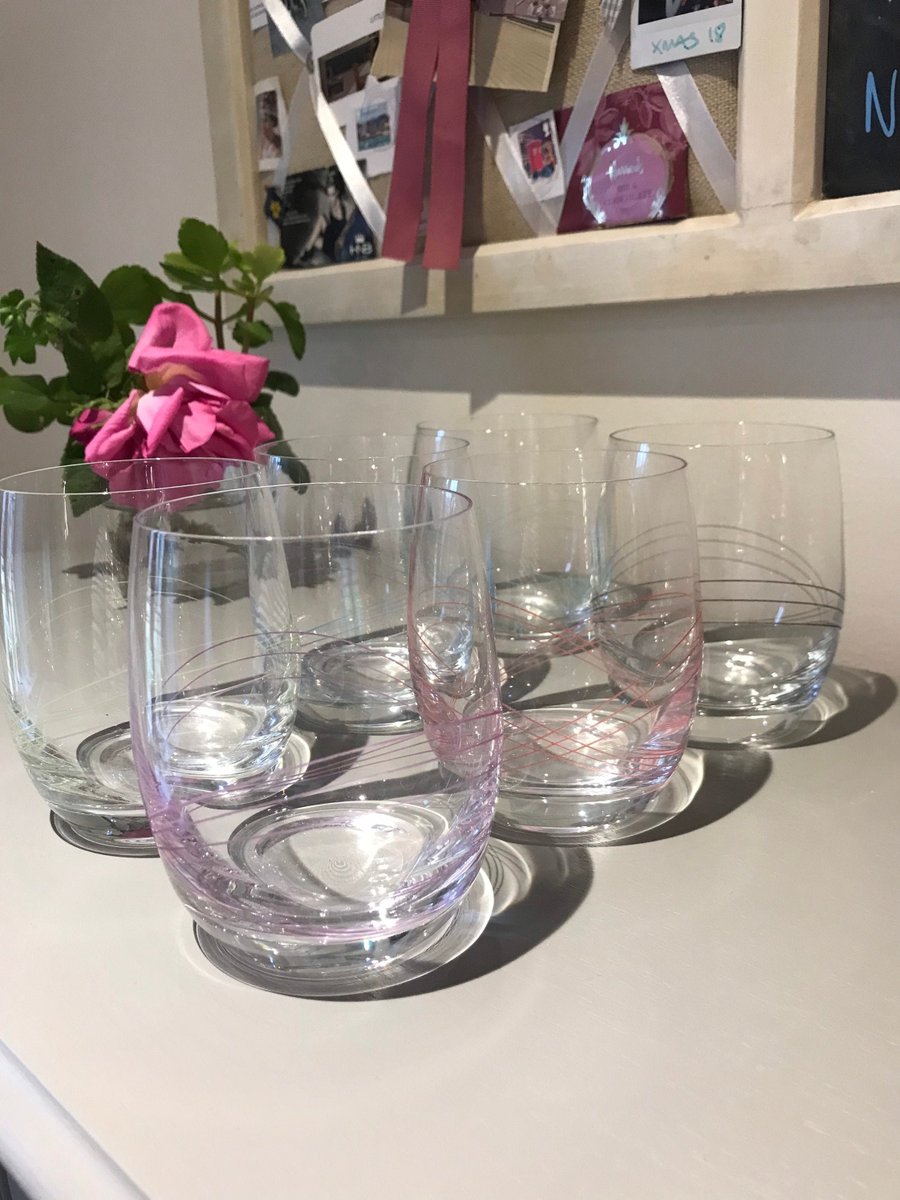 Excited to share the latest addition to my #etsy shop: Six Glass Tumblers Vintage Spiral Spirograph Design etsy.me/2VaLsUA #retroglasses #spiraldesignglass #waterglasses #summerdining #glasstumblers #1970sglasstumbler #number51interiors #vintageglasses #vintage