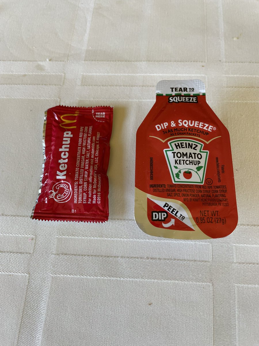 SChewPsych's tweet photo. Don’t understand the devotion to @ChickfilA Fil-a but give them props for a superior ketchup packet: a functionally useful amount in one packet that can be squeezed or dipped. Good #HumanFactorsDesign https://t.co/DZr92KPUxy
