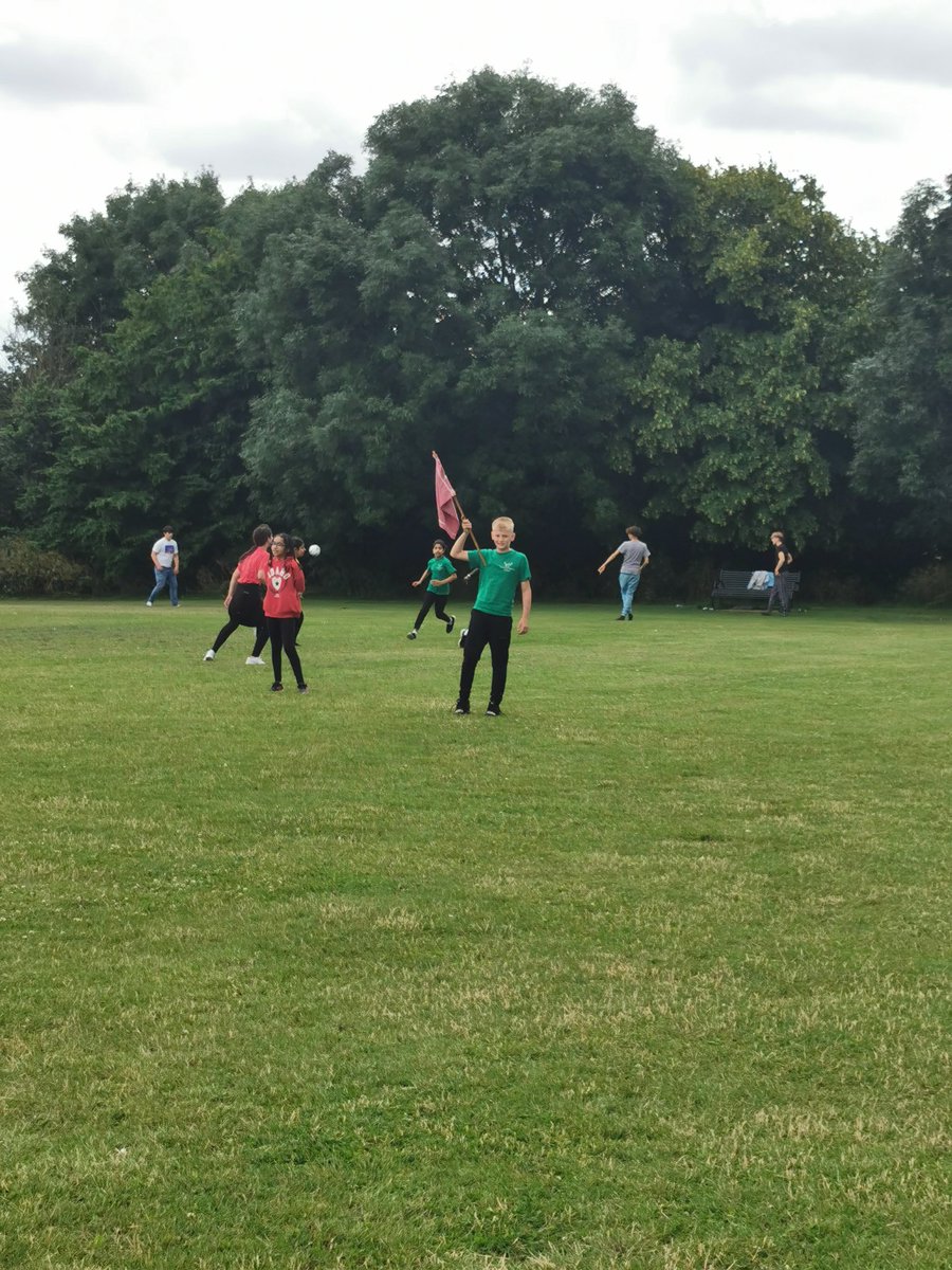 MrsMakinsonLHS's tweet photo. Capture the flag! How have this lot still got so much energy?! 🤣 #activityweek2021 @MissAliLHS @pandit_mrs @LHS_Watford @HeadLHS https://t.co/zt9ON48Jl0