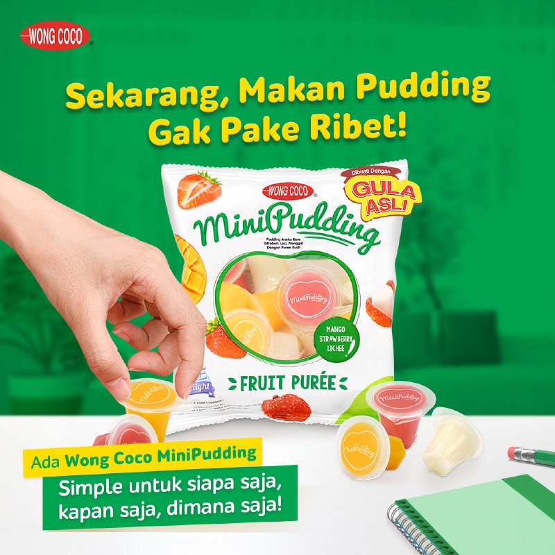 wongcoco_id's tweet photo. Penggemar pudding absen dulu yuk!
Sekarang, makan pudding gak pake ribet, tanpa harus bikin dari awal, tunggu dingin sampai puddingnya siap dikonsumsi!
#MiniPudding #WongCoco #Pudding https://t.co/p4lV8JD2D1