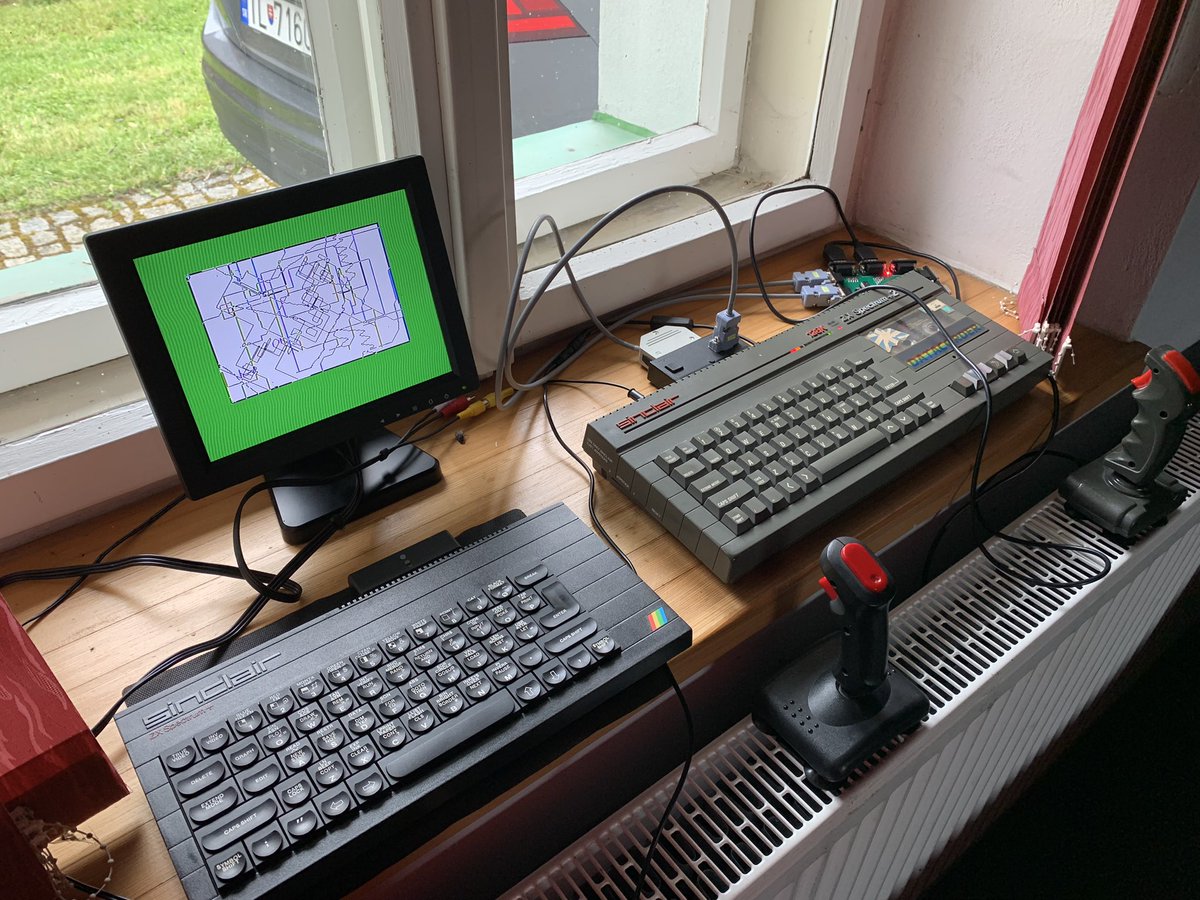 poke128's tweet photo. My first mission of #zxsumava accomplished. Raster’s #multijoy connected to the #zxspectrum and working. Thanks to: @krupkaj, @Wotnau_CZ https://t.co/zeIp0pcseA