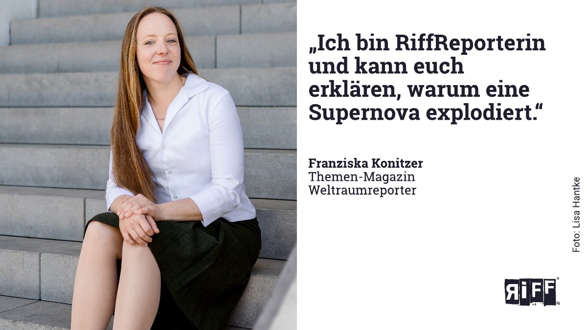 RiffReporterin @ohdearoderso schreibt im Magazin <a href="/RiffKosmos/">Die Weltraumreporter @weltraum@reporter.social</a> über mysteriöse #Planeten, funkelnde #Sterne, schwarze Löcher und all die entfernten Geschehnisse unseres Universums. Unterstütze sie bei ihrer Recherche mit einem Abo von RiffReporter ab 8 Euro. riffreporter.de/de/abo-bestell…