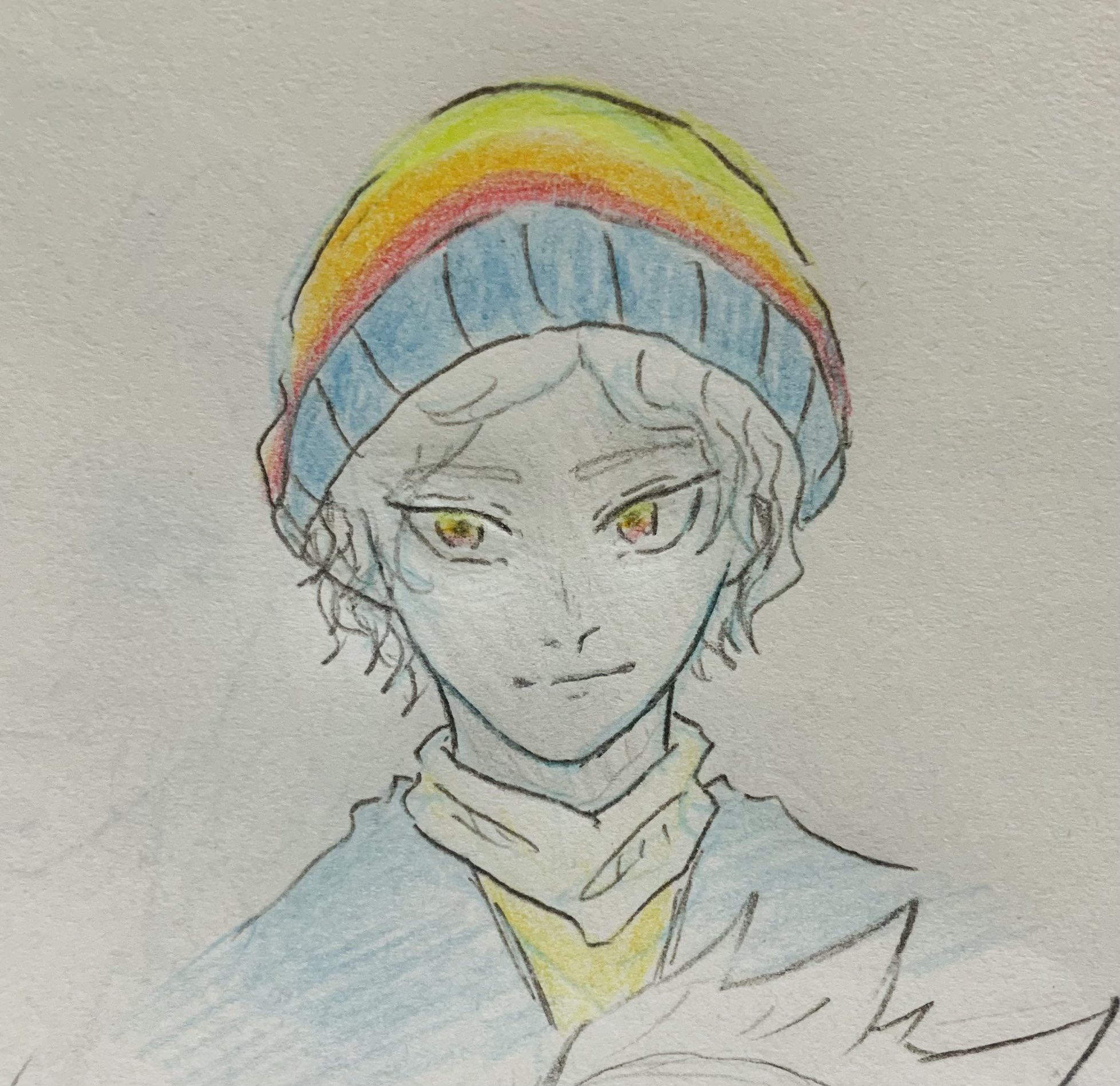 はじゅ 虹かける帽子かっこいいよね Skyイラスト T Co Abp1nauqp0 Twitter