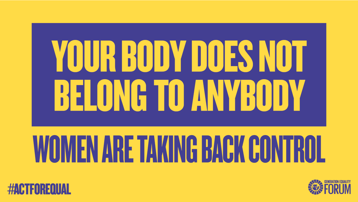 The #GenerationEquality Forum Action Coalition on Bodily Autonomy and SRHR will increase the:
✅ availability
✅ accessibility
✅ acceptability
✅ quality
of contraception services and family planning for 50 million more adolescent girls and women by 2026. #ActForEqual