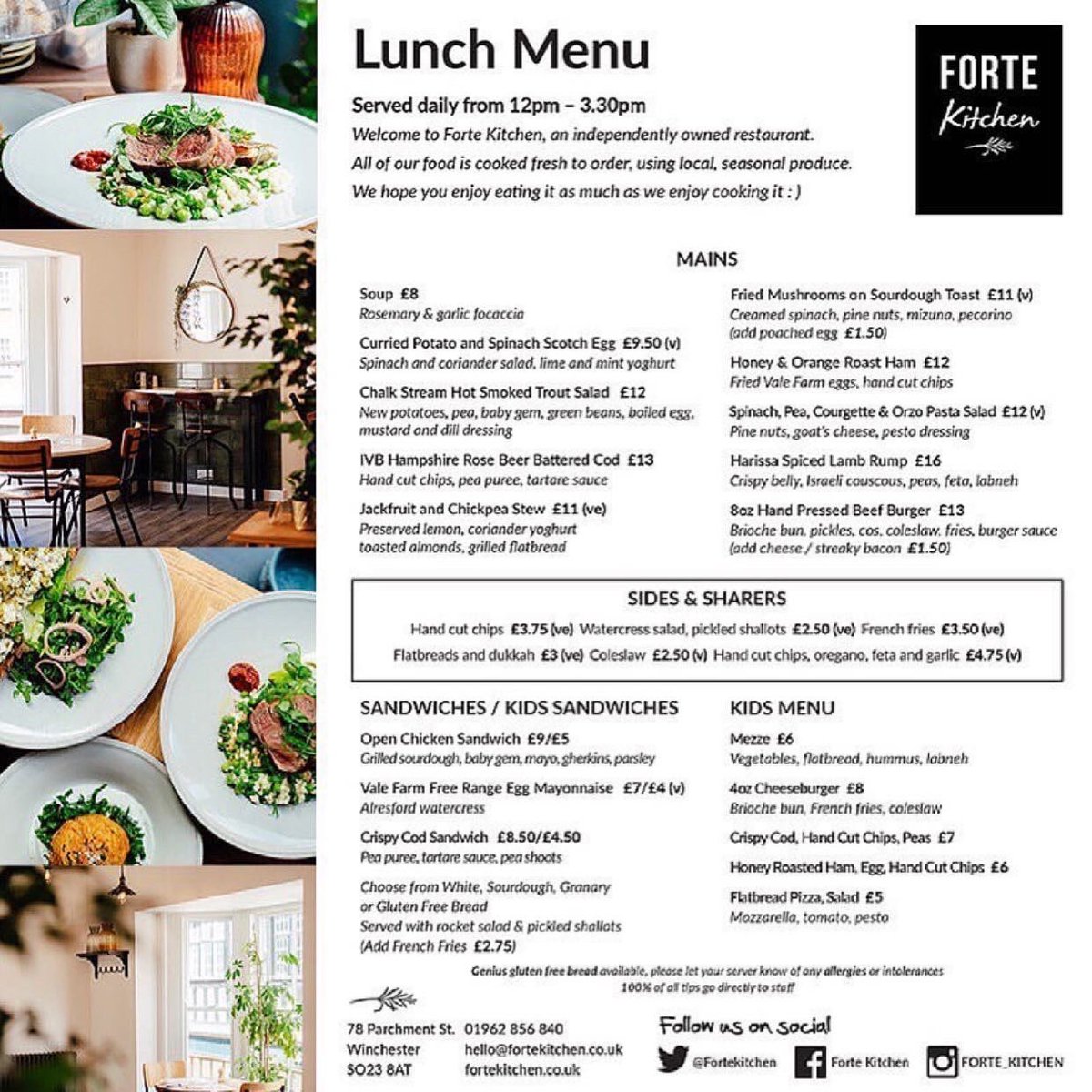 Harrisa spiced lamb rump, crispy belly, Israeli couscous, peas, feta and labneh - utterly delicious, if we do say so ourselves! Swipe to browse the lunch menu 👉🏻