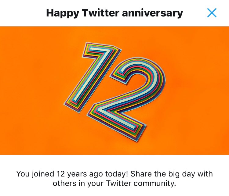 RukshanS's tweet photo. Whoa #12years of tweets, retweets, follows, unfollows, likes, comments, and yes, #untweet s as well! https://t.co/IktDBLfXKS