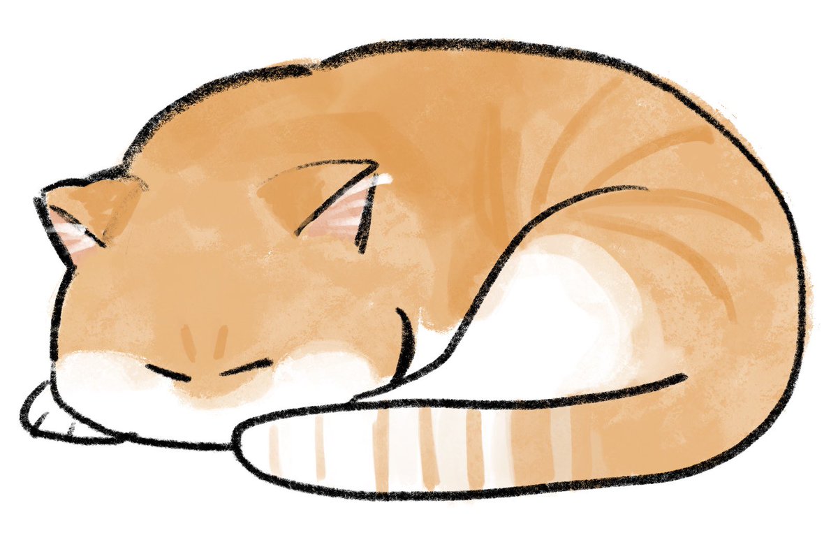 「寝てる所しか描けん 」|秀🐈猫コミックエッセイ発売中のイラスト