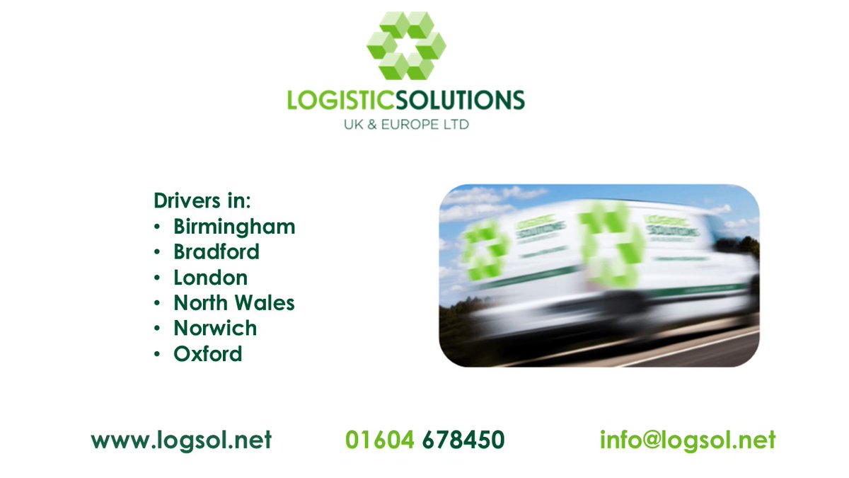 Happy Monday all!
Can our drivers help you while they are out and about?
#Birmingham #London #Norwich #SameDayDelivery