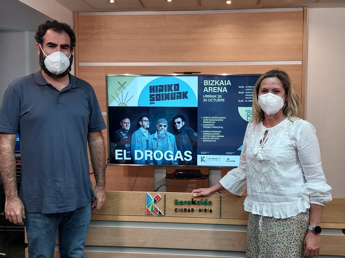 ✅ Damos un nuevo impulso a la Cultura en #Barakaldo.

👉 Hiriko Soinuak de #Barakaldo  devolverá los conciertos de gran formato al <a href="/BizkaiaArena/">Bizkaia Arena.BEC🎵🎤</a> con El Drogas como cabeza de cartel.

🗓️ Será el 30 de Octubre con un aforo de +4.000 personas.

<a href="/amaiadelcampo/">Amaia del Campo</a> #Alkatea