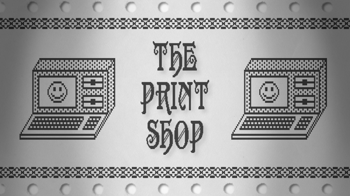 benjedwards's tweet photo. In 1984, Brøderbund released The Print Shop, an easy publishing app for early PCs that became wildly successful

With it, you could print greeting cards, banners and more. I wrote about its cultural impact for @howtogeek:

https://t.co/oa55lJEw5g

Did you ever use The Print Shop? https://t.co/SWM2irqp7f