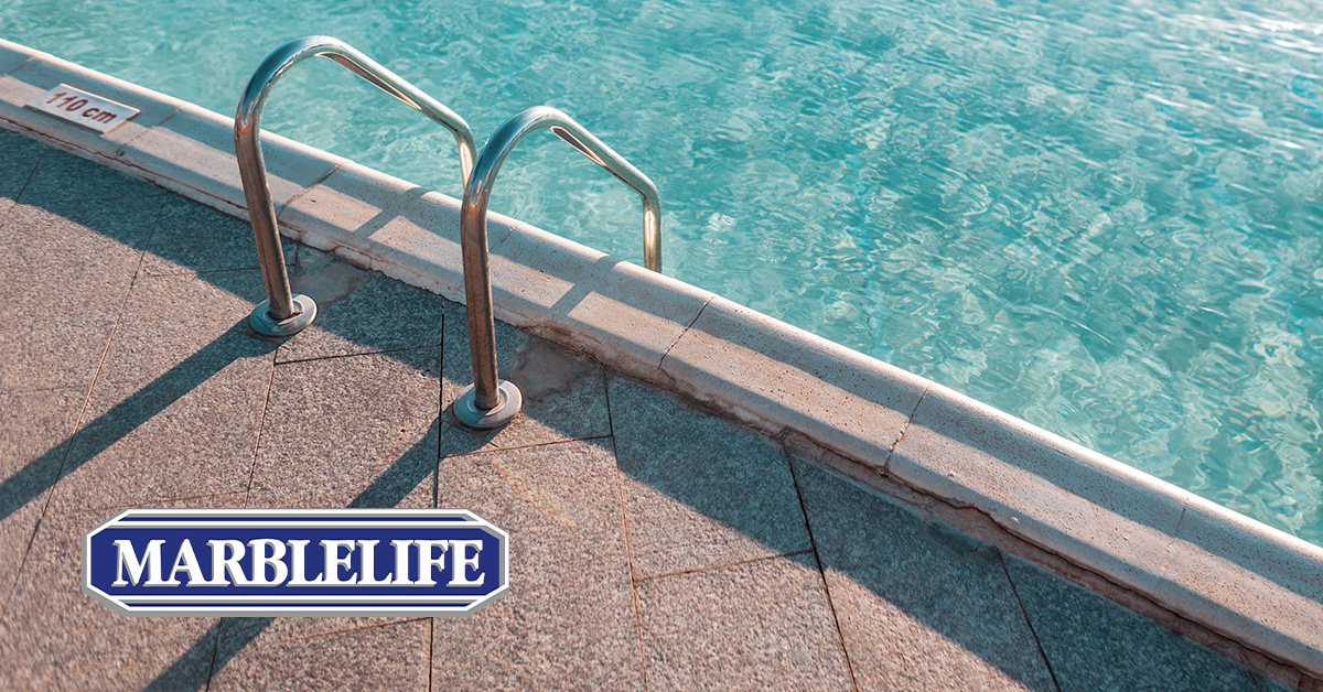 MarblelifeProdu's tweet photo. There’s nothing that’ll wreck the mood of a pool party faster than mold and mildew covering the hardscape. We’ll get your backyard party ready in no time. Read our #PoolParty tips &amp; call your local #MARBLELIFE pro for a free estimate. https://t.co/gMc1CUpFHP https://t.co/4q8CFQUhqq
