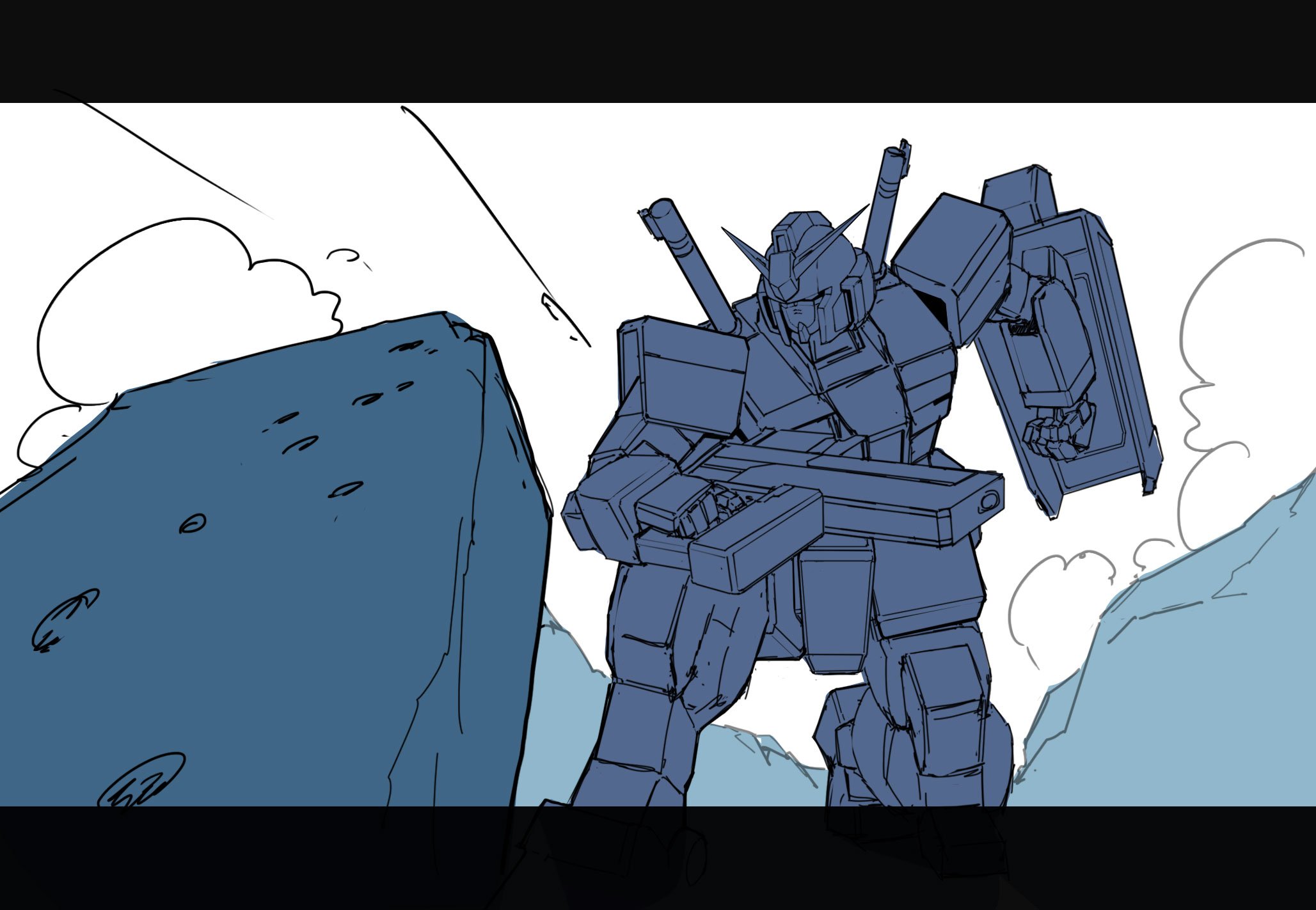 G Yamamoto アーリーチョップさんの78ガンダムイラストの構図をもう少し考えたい 戦闘シーンが描きたいです T Co Ujfxsa6spw Twitter