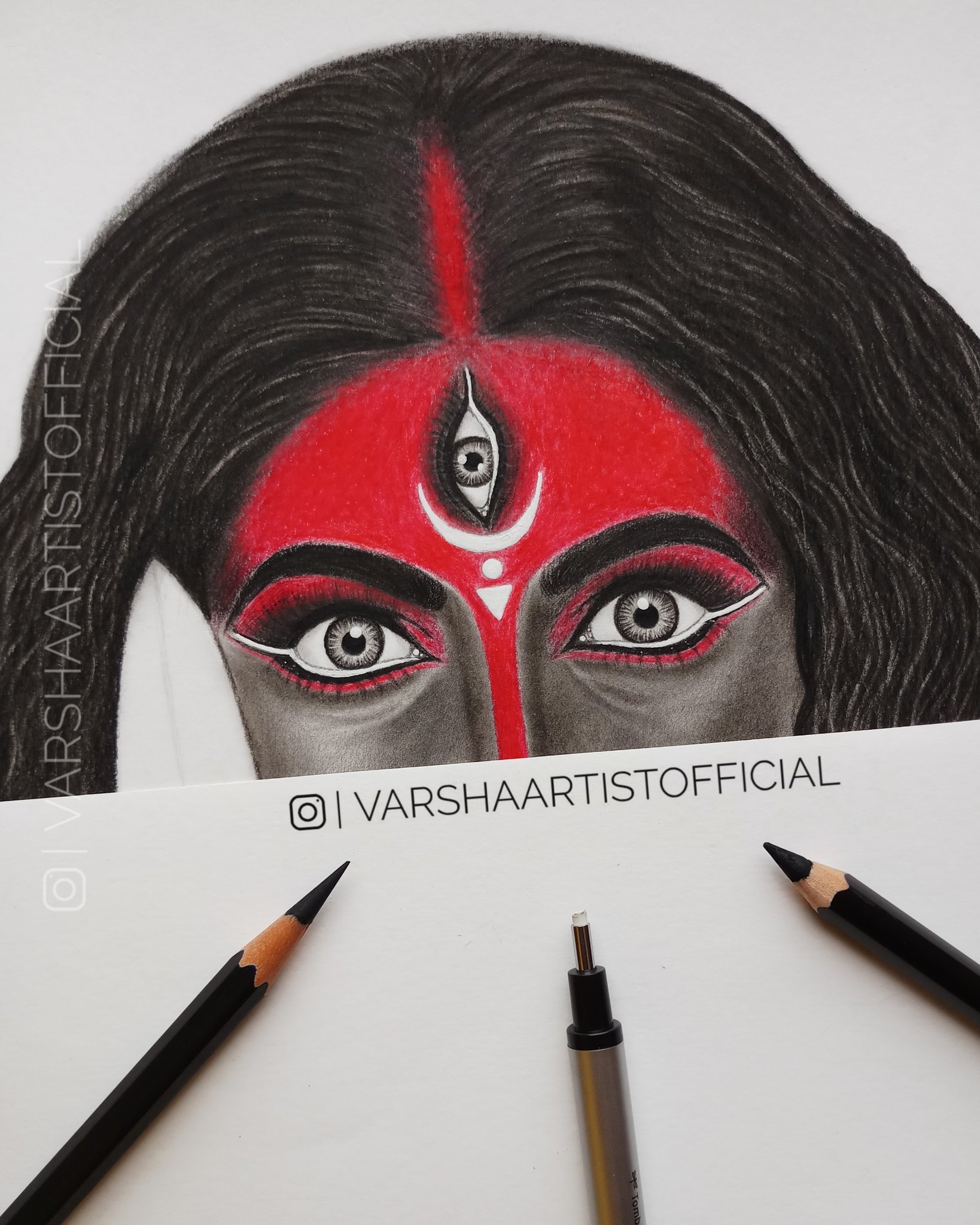 Artist sanjuarts7 Joy Maa Kali  sketch art artist artwork  artgallery painting paint paintings drawings drawing draw   Instagram