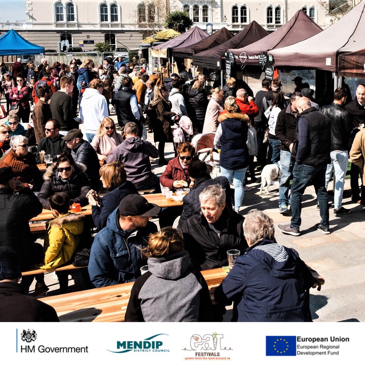 MendipCouncil's tweet photo. Mendip welcomes multi award-winning food and drink festival to its high streets this summer. Learn more here: https://t.co/koxU5PFGJ4 @EatFestivals https://t.co/V0i8ByKSE5