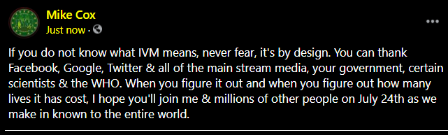 Mike Cox was Cancelled tweet media