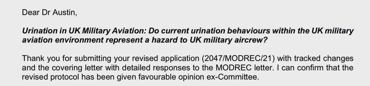 AvMedJem's tweet image. 🚨We have lift off 🚀. After a truly formative learning experience preparing for the #RAFSAC and #MODREC data collection can now begin......🎉 #UrinationInAviation @KCLAerospaceMed