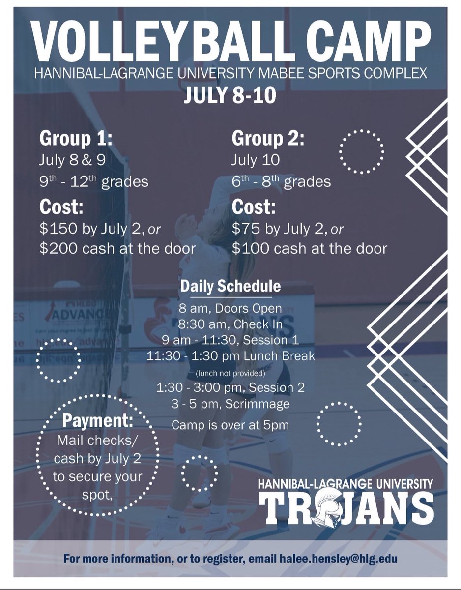 Just a couple more days before our first camp of the summer! Make sure you register to secure your spot!! Here’s the link for registration: hlg.edu/scom/frm/view.…