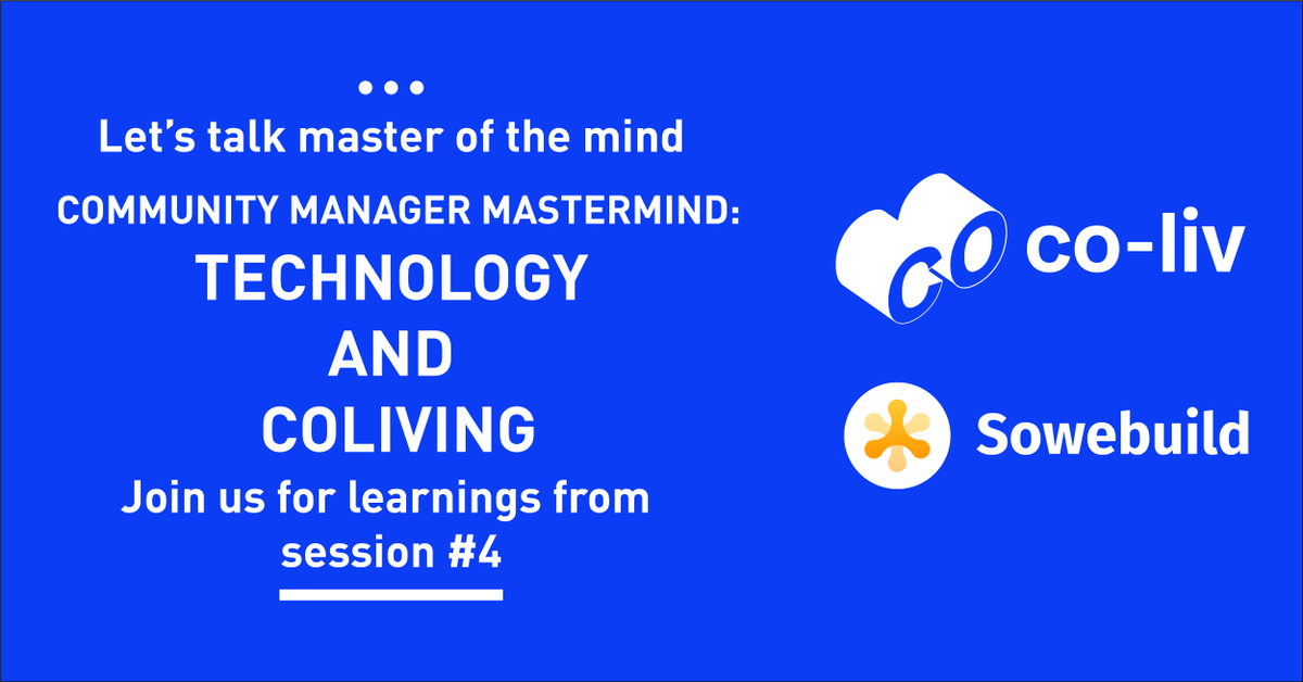 Sowebuild's tweet image. Especially those who strive to scale up might be confronted with the need of certain tools and software in order to provide and maintain a great seamless tenant experience...

loom.ly/Ew3iUU4