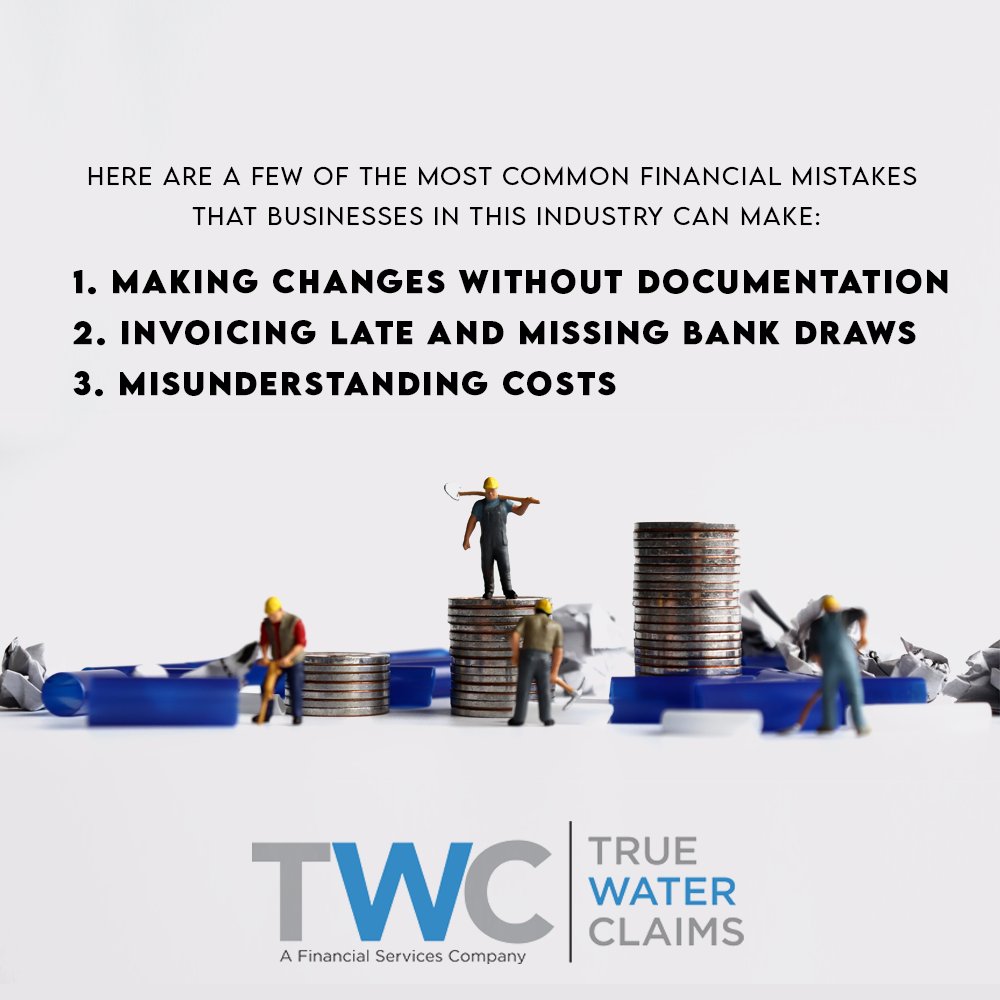 TrueWaterClaims's tweet image. Long project times, upfront labor costs, and sizable material orders can create various financial challenges that water restoration companies must overcome.