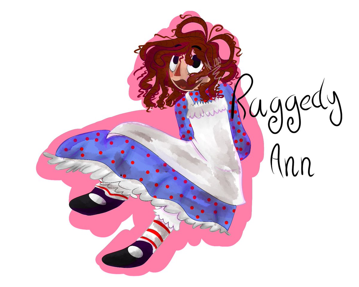 Nic036628164's tweet photo. Raggedy Ann &amp; Andy. I love them. #digitalartwork #art https://t.co/eeVyEcGNwt