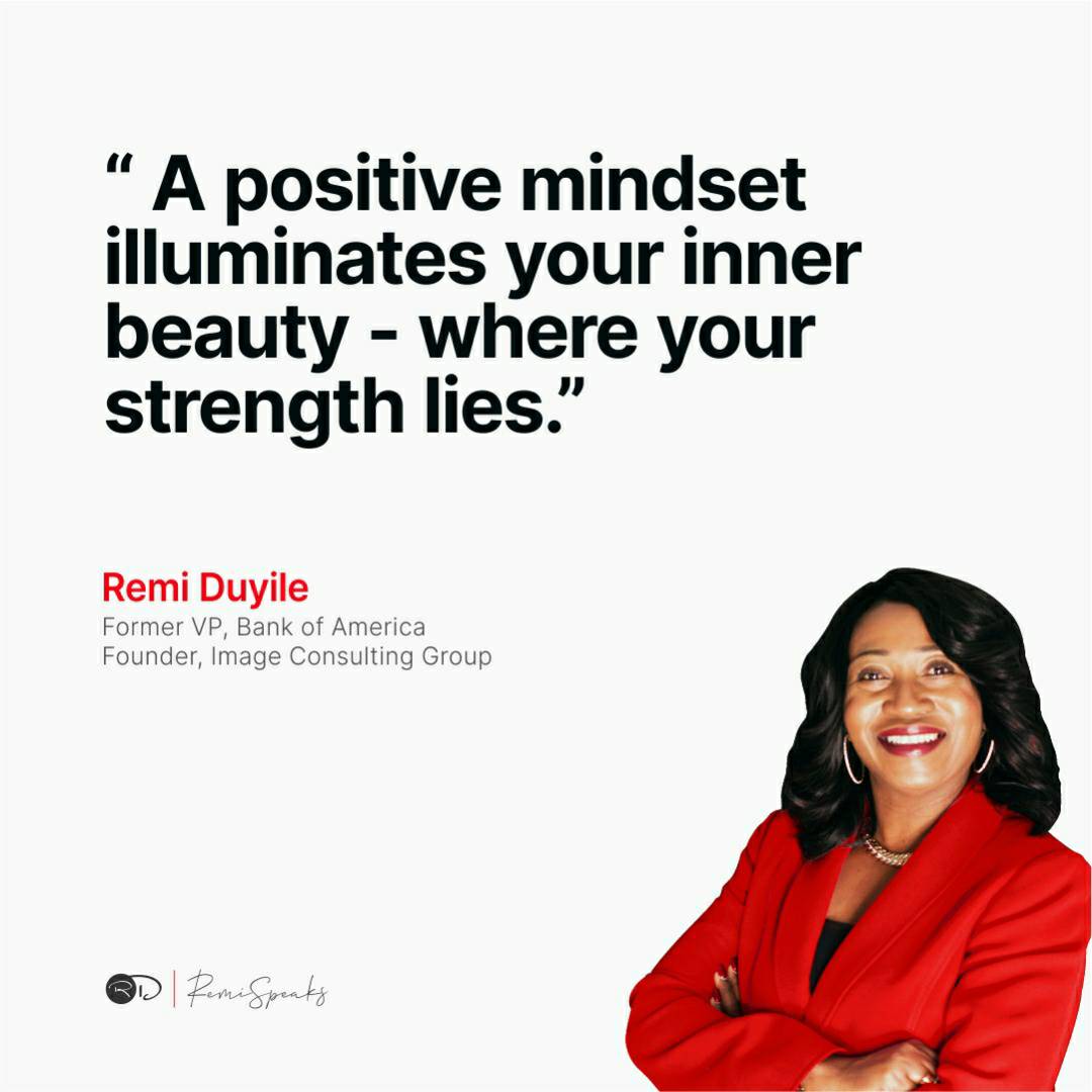 remiduyile's tweet photo. "A positive mindset illuminates your inner beauty- where your strength lies."

- Remi Duyile

Happy new week. 
#motivationalquotes #innerbeauty #positivemindset #motivationalquotesoftheday #inspirationalquotes #positivequotes #powerofpositivity #successmindset  #remiduyile https://t.co/U8H50NXtXq