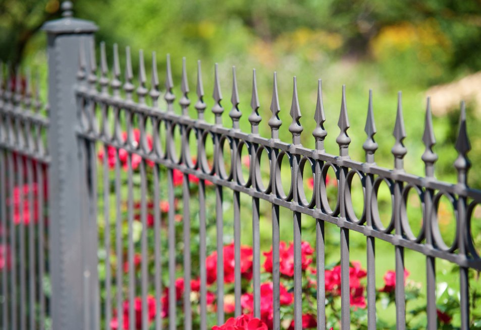 Our ornamental iron fence installations offer an elegant backdrop for outdoor entertaining and can enhance the appearance of your current landscaping. Get the look of real wrought iron for much less with Summit Fence North. 
#HoustonFence