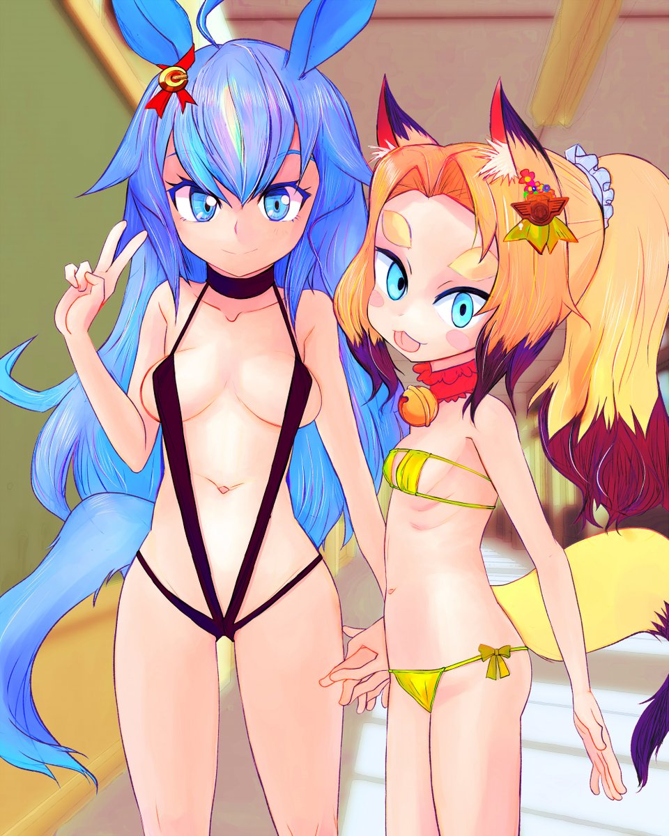 #ビキニの日 
先日描てたの貼り忘れてたので今貼るFOX!
(かってに際どい水着にしちゃってごめんなさいの気持ち) 